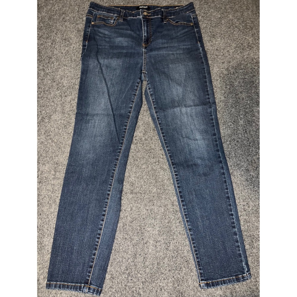Buffalo David Bitton Mollie High Rise Skinny Jeans Dark Wash Blue Size 12/32